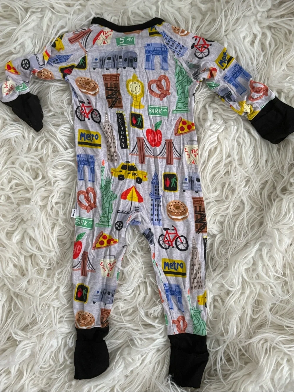 Little Sleepies NYC New York City Bamboo Convertible Zippy Sleeper 0-3 Months